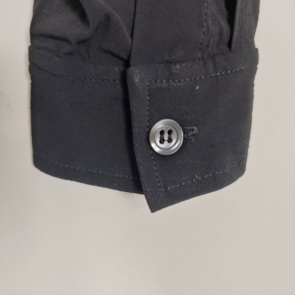 Teenflo Teenflo Girl's Button Down Shirt Blouse in Black Size 14 Goth Whimsigoth - Picture 2 of 6